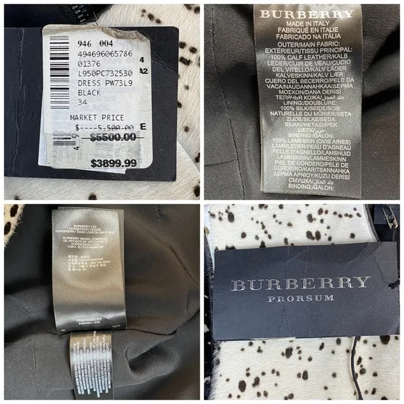 $5,500 Burberry Sleeveless Sheath Leather Dress - Picture 8 of 14